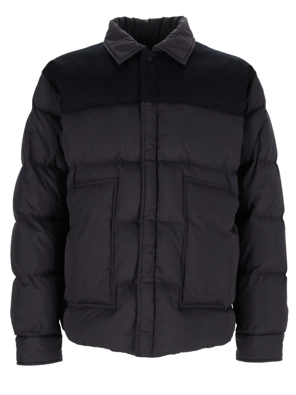 Laminar quilted panelled jacket herno Zwart