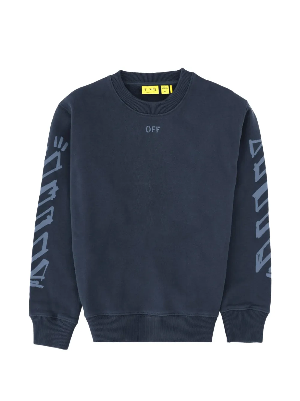 Off-White Kids logo-print sweatshirt - Blu
