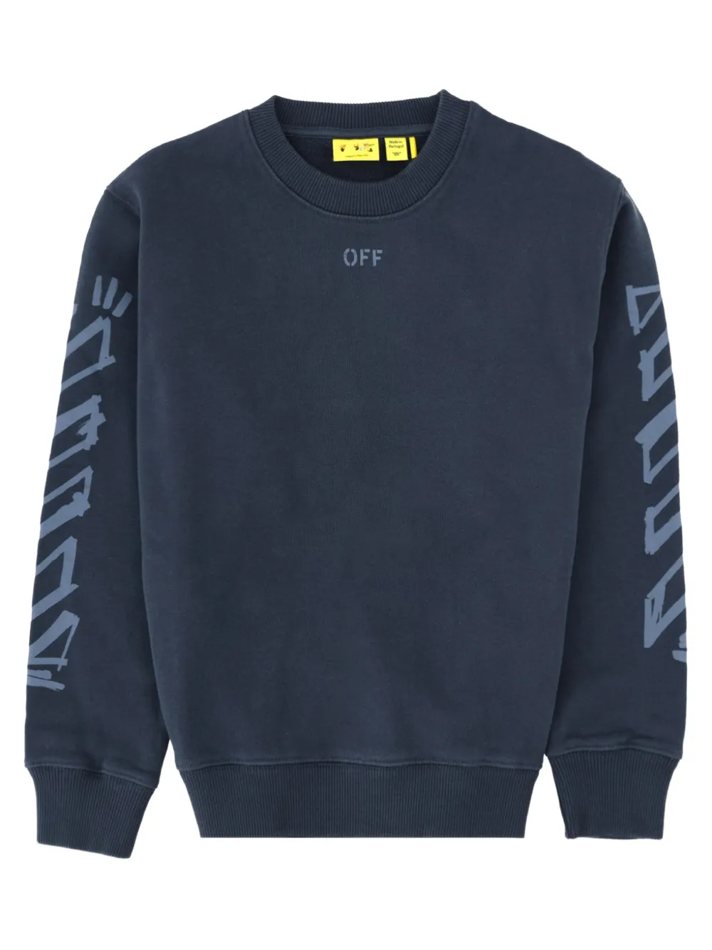 Off-White Kids logo-print sweatshirt Blauw