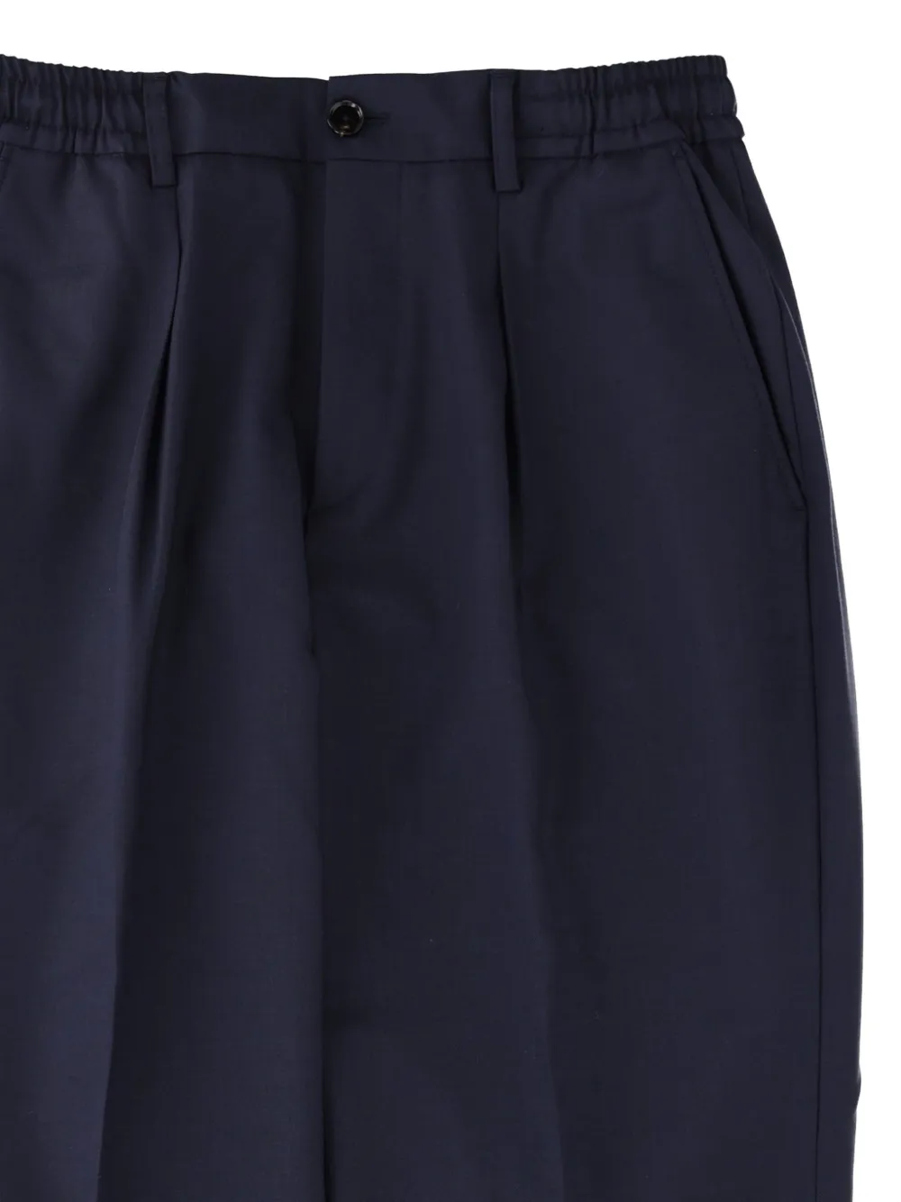 BE ABLE pleated elasticated-waist trousers Blauw