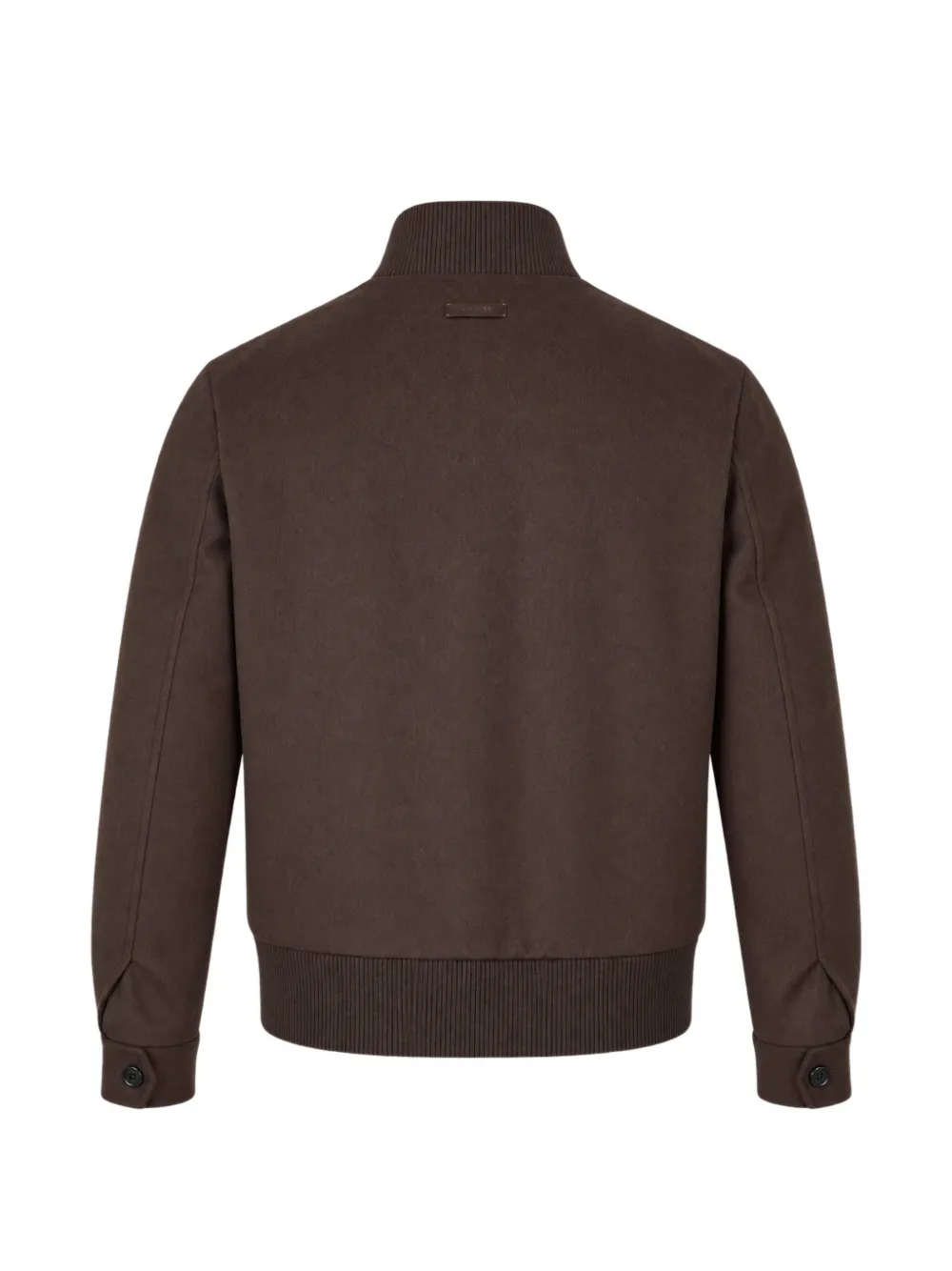 Lardini ribbed-trim button-up jacket Bruin