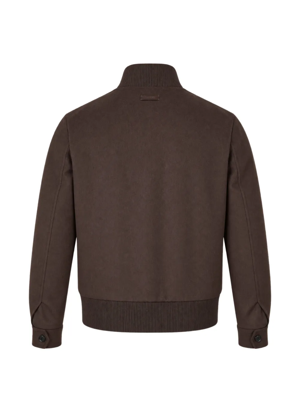 Lardini ribbed-trim button-up jacket Bruin
