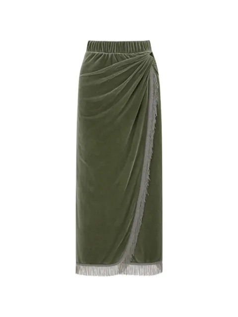 Cecilia Prado Dafne fringe-trim midi skirt