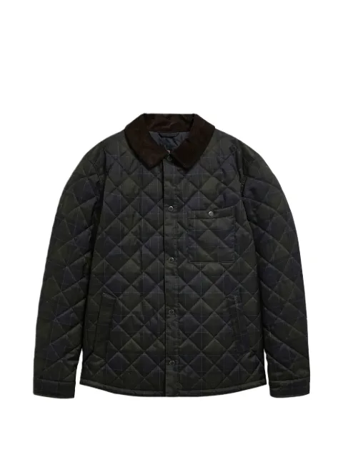 Barbour quilted tartan-print jacket