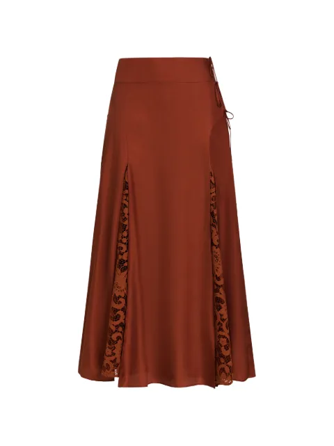 Marie Oliver Gracen lace-insert maxi skirt