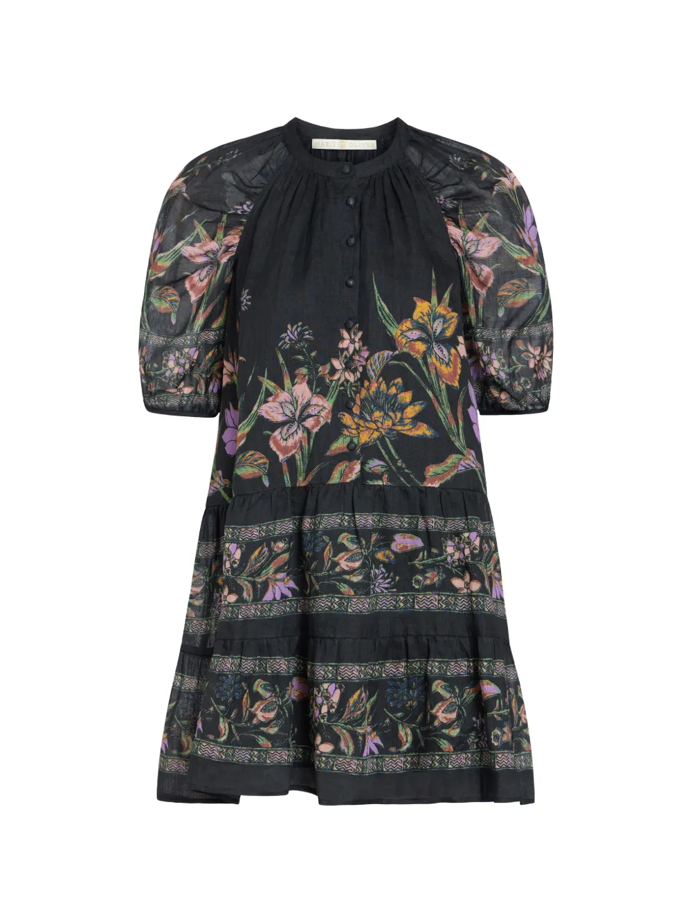 Marie Oliver Sylvie floral-print ramie mini dress
