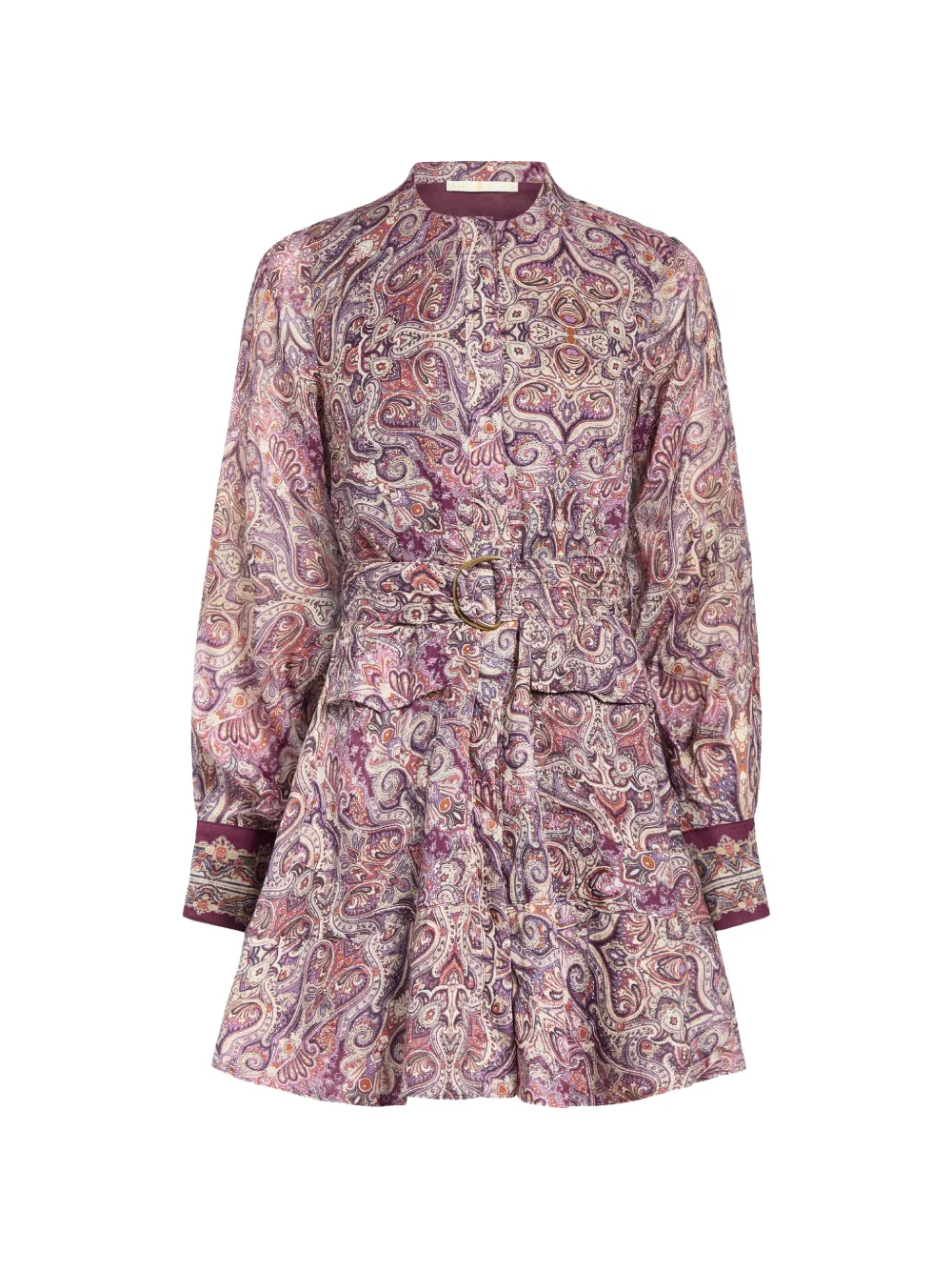 Marie Oliver Hughes paisley-print belted mini dress