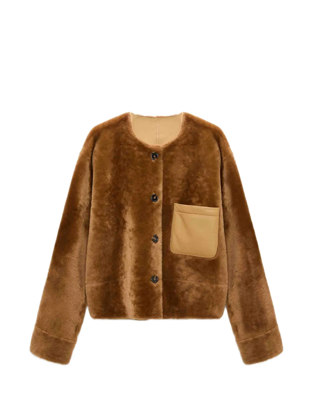 Dorothee Schumacher Soft Touch shearling jacket - Marrone