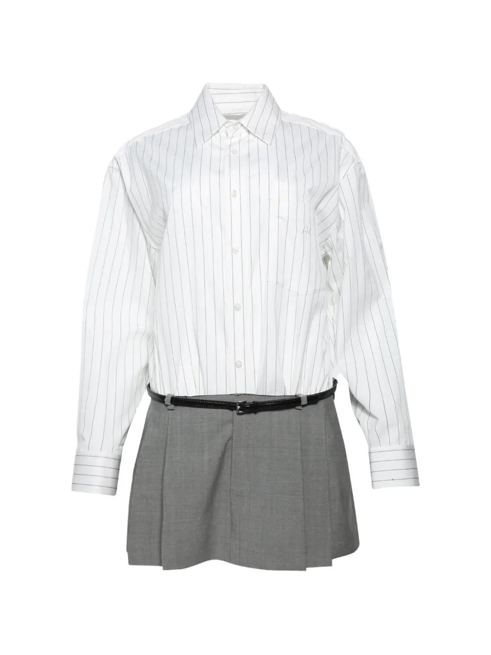 Alexander Wang chemise pre-styled habillée avec jupe de tailleur - Blanc Alexander Wang chemise pre-styled habillée avec jupe de tailleur - Blanc