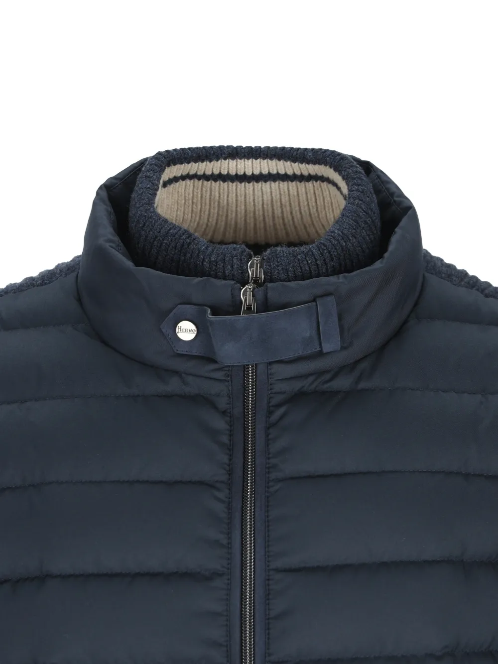 Herno quilted wool jacket Blauw