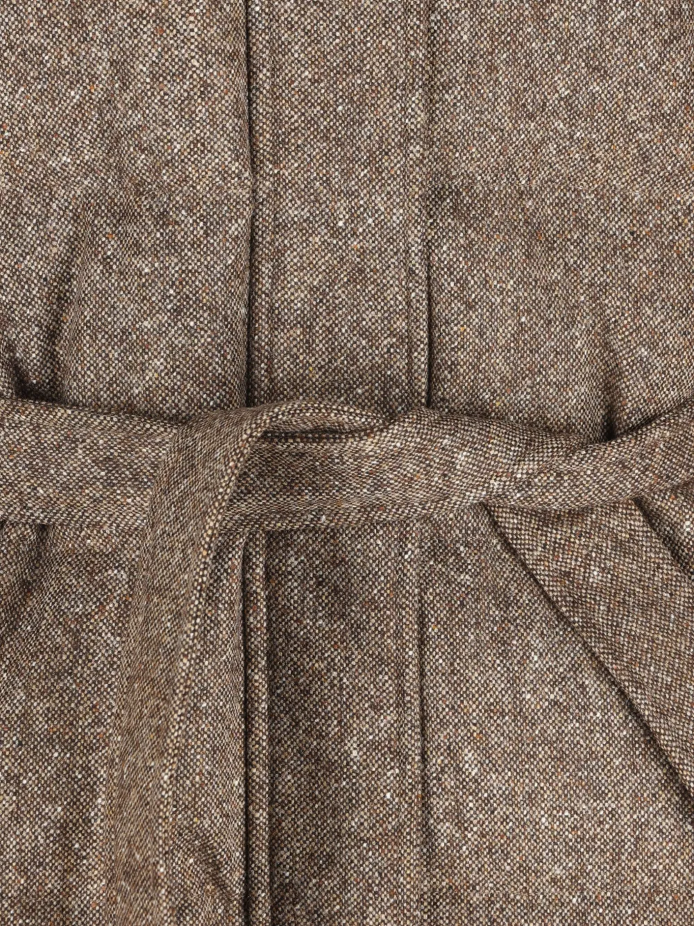Brunello Cucinelli belted hooded coat Bruin