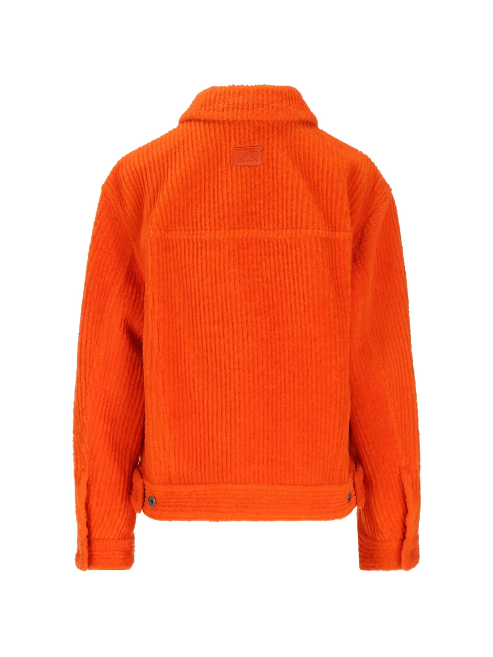 LOEWE corduroy-effect shearling jacket Oranje