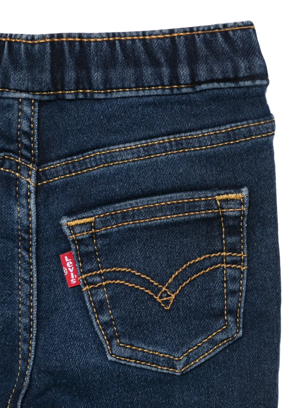 Levi's Kids Jeans met elastische taille en vijf zakken Blauw