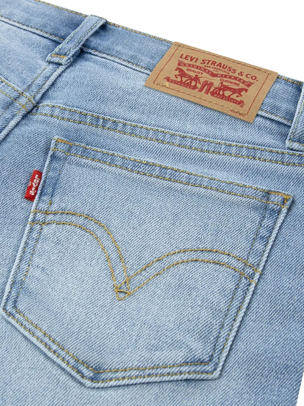 Levi's Kids straight-leg jeans Blauw