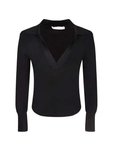 IRO Waves polo-collar sweater