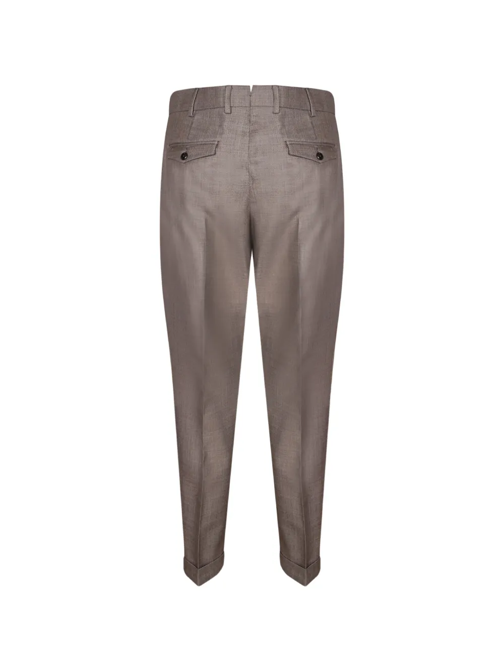 PT Torino Broek met geplooid detail Bruin