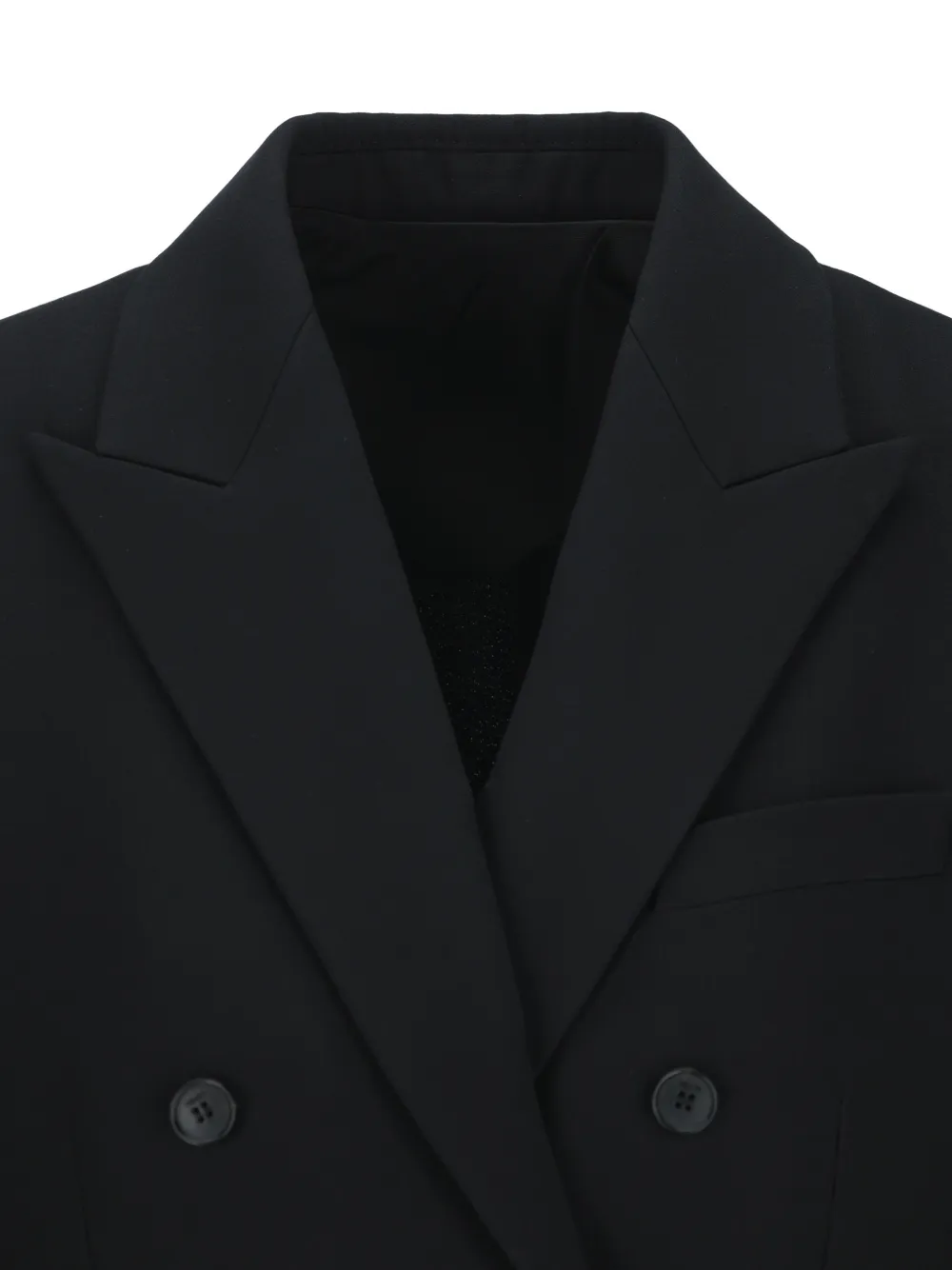 FENDI double-breasted cady blazer Zwart