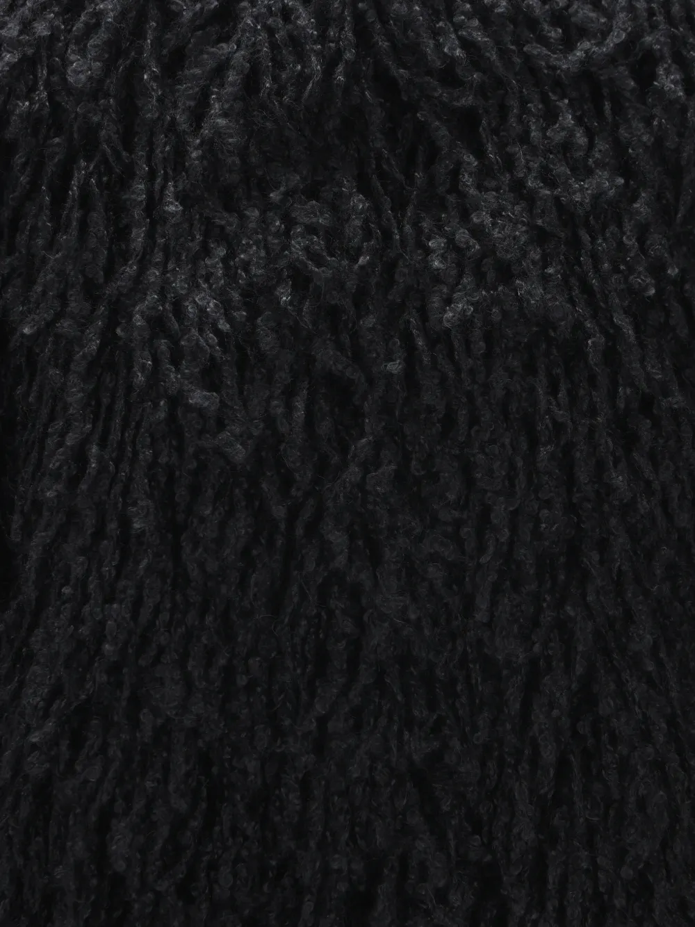 FENDI fringed-effect jacket Zwart