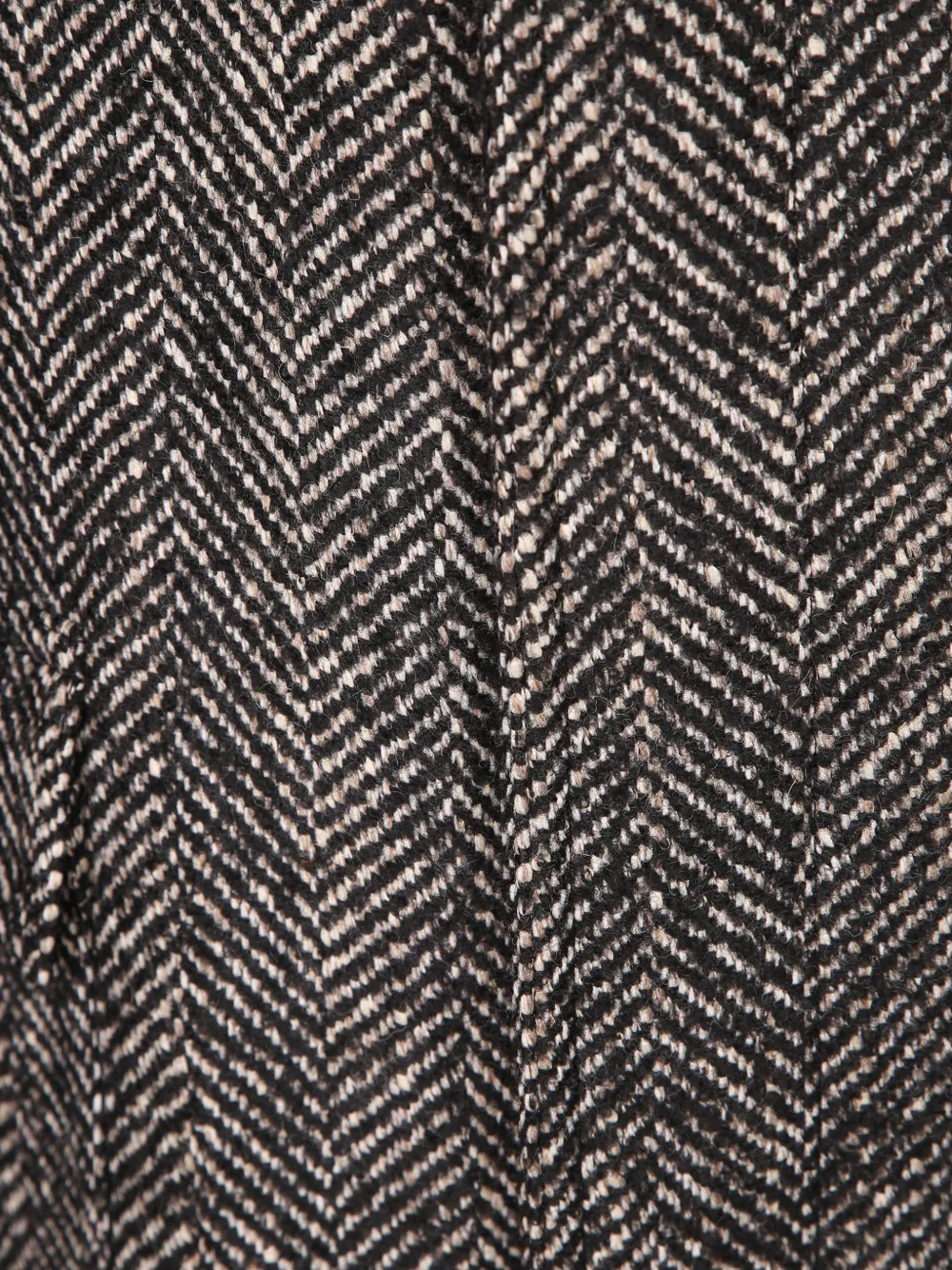 Tagliatore herringbone-pattern raglan-sleeve coat Zwart