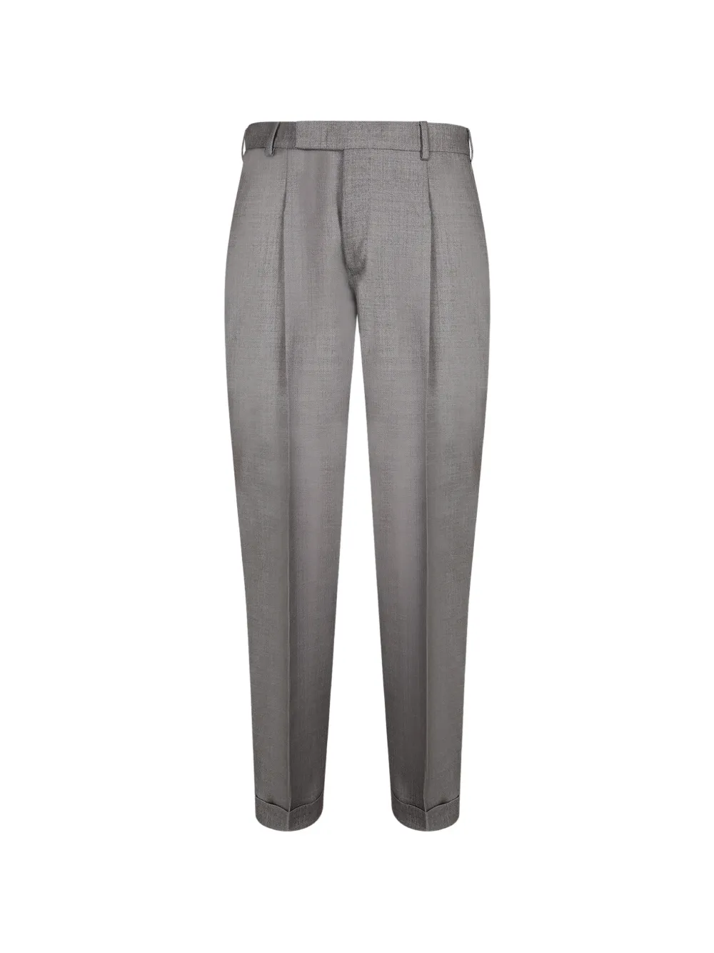 PT Torino pleated-detail turn-up trousers - Gris PT Torino pleated-detail turn-up trousers - Gris