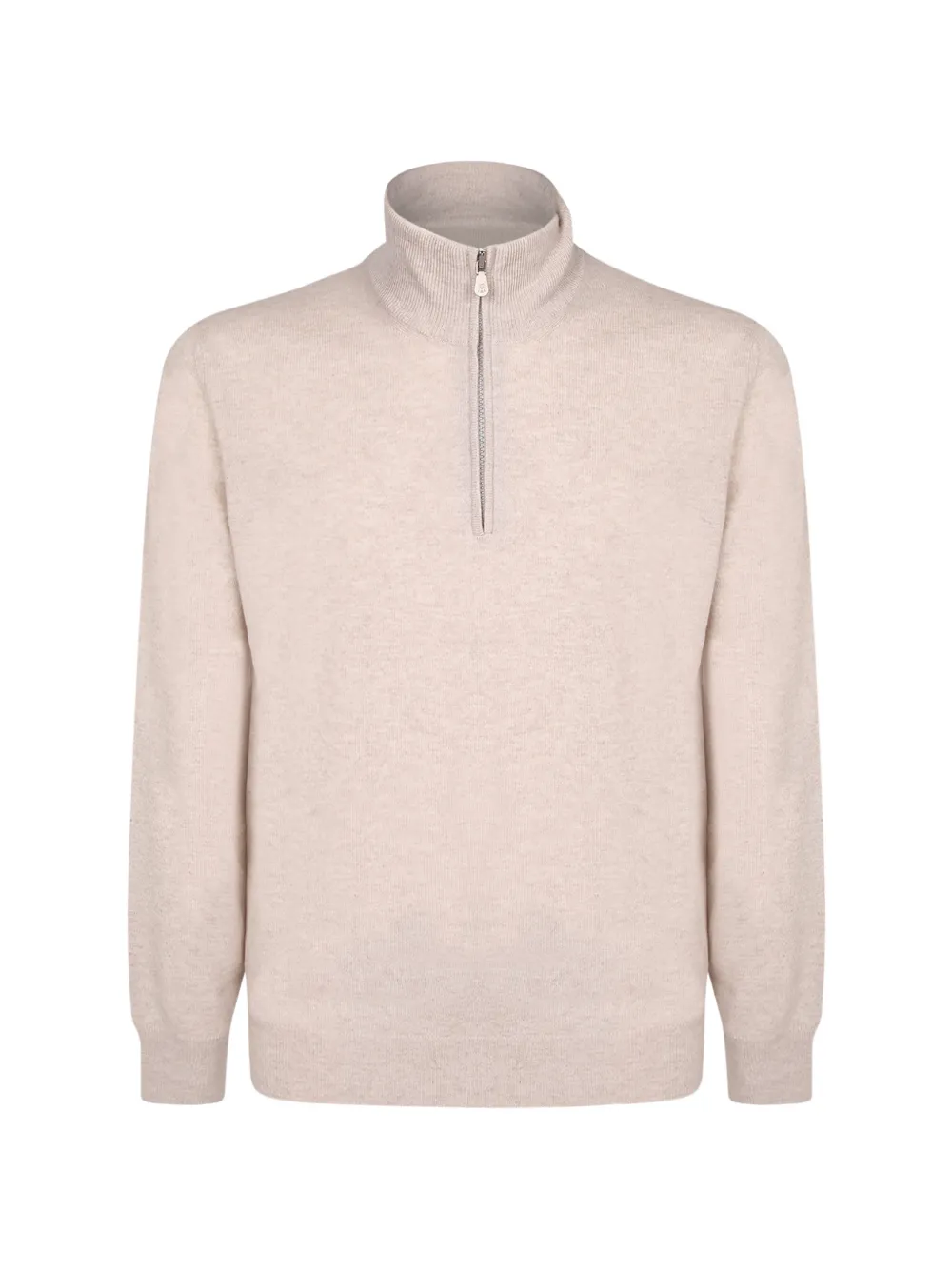 Brunello Cucinelli cashmere sweater with half-zip - Neutrals