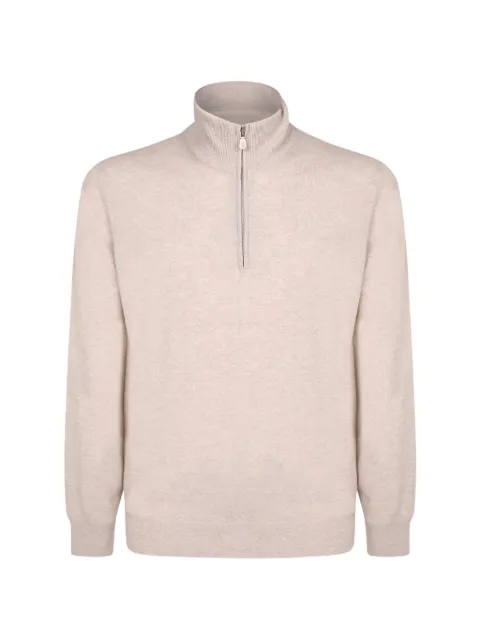 Brunello Cucinelli cashmere sweater with half-zip