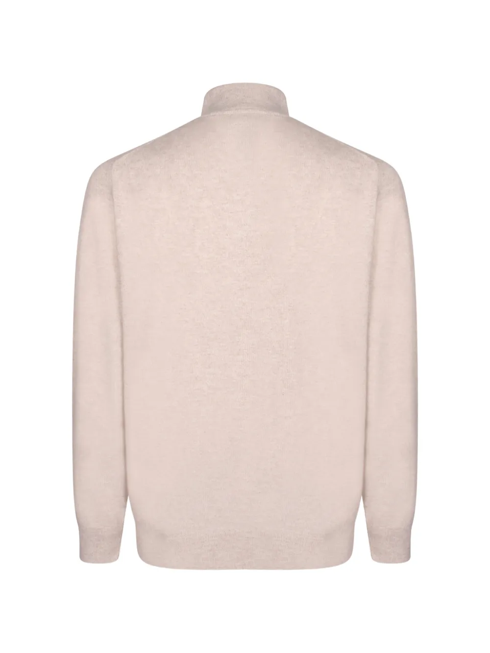 Brunello Cucinelli cashmere sweater with half-zip Beige