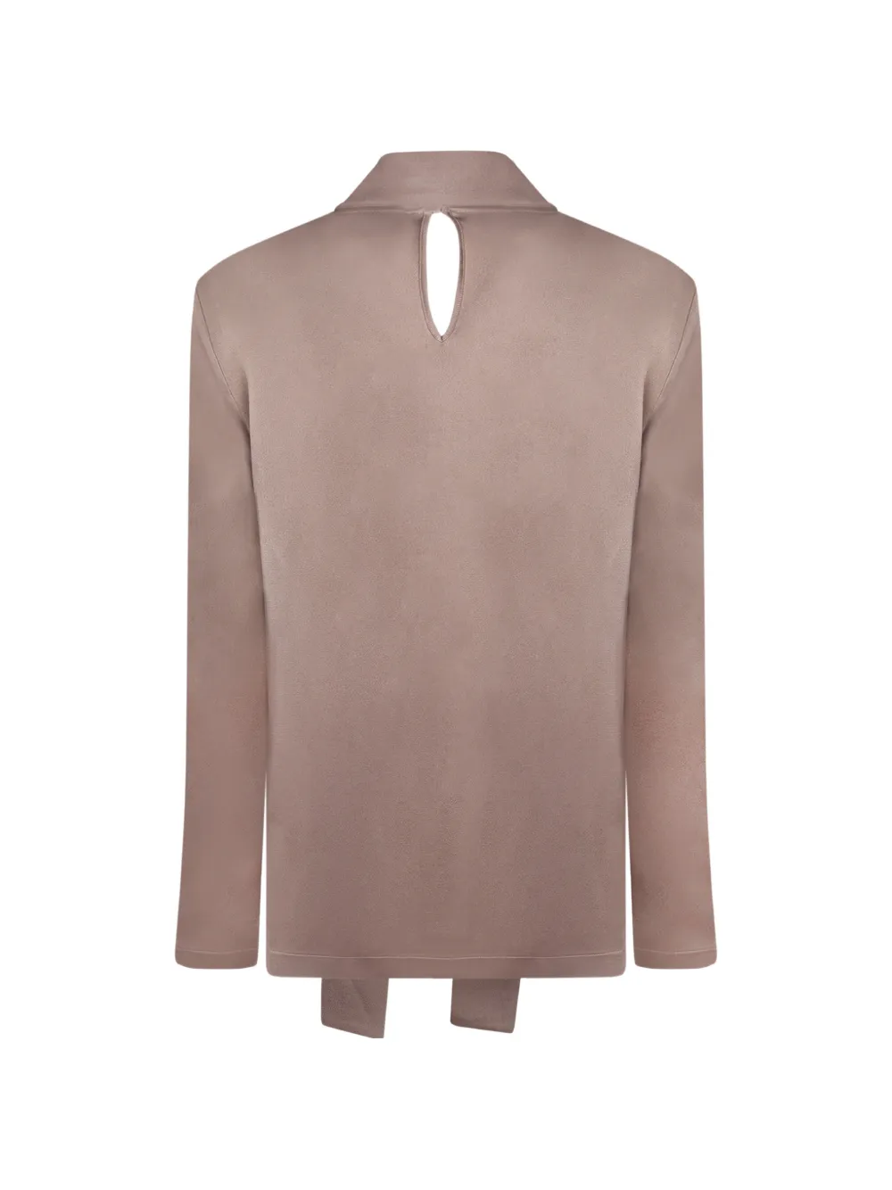 Fabiana Filippi Blouse met sjaaldetail verfraaid met kralen Bruin