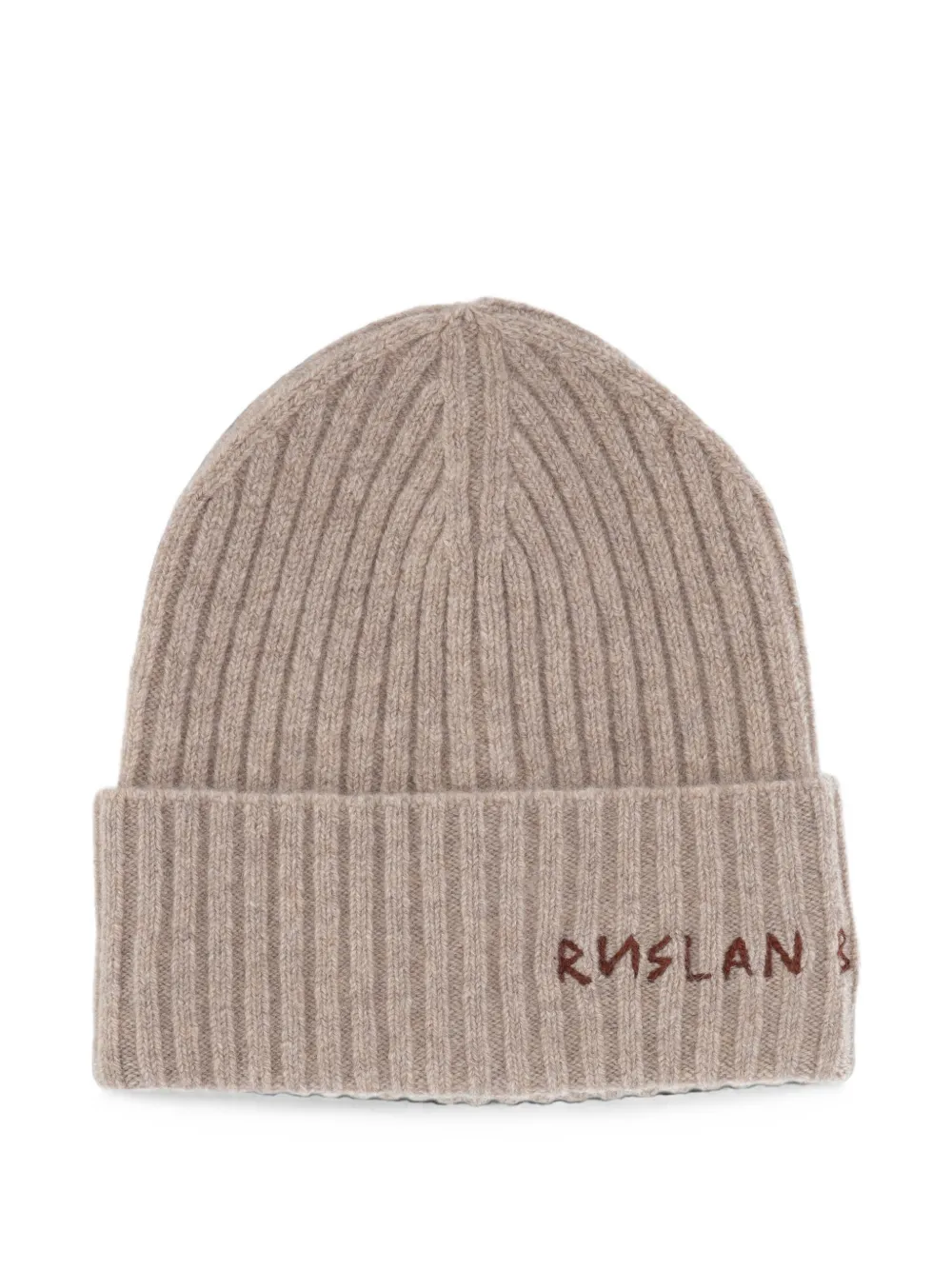 Ruslan Baginskiy logo-embroidered ribbed-knit beanie hat