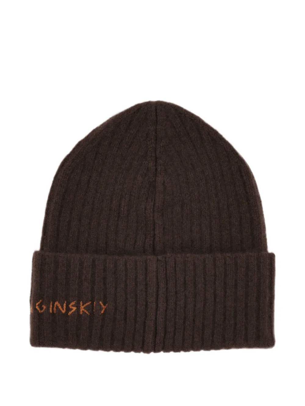 Ruslan Baginskiy cashmere beanie hat Bruin