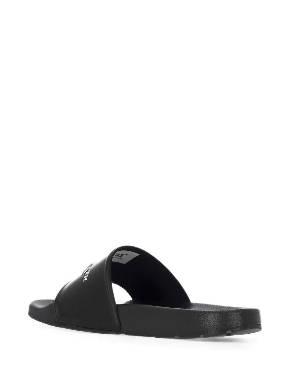 Off-White logo-print slides Zwart