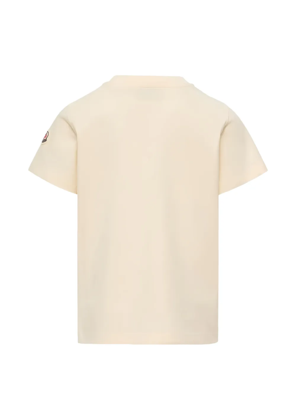 Moncler Enfant T-shirt met logoprint Beige
