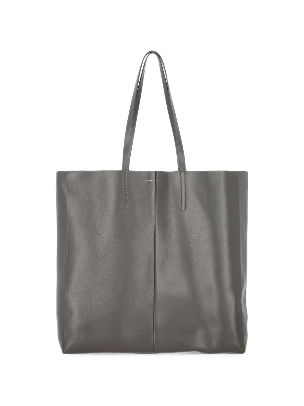 Carven Jean logo-embossed leather tote bag