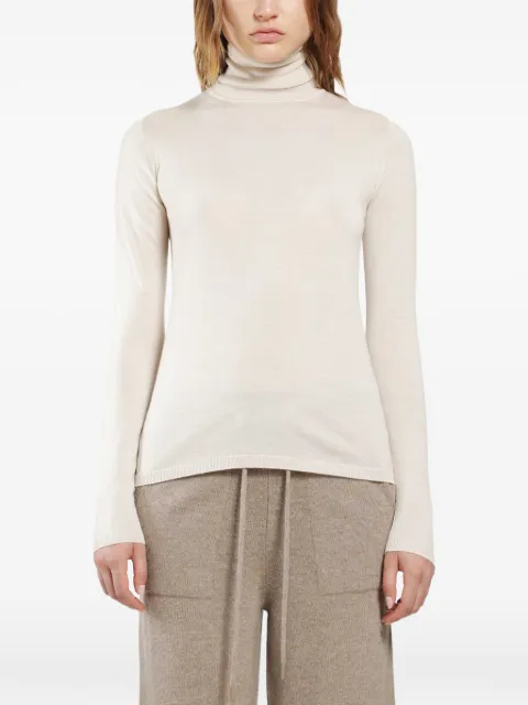 Max Mara Suéter de lã virgem gola alta