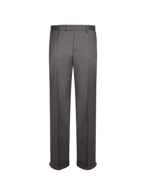 PT Torino pressed-crease turn-up tailored trousers