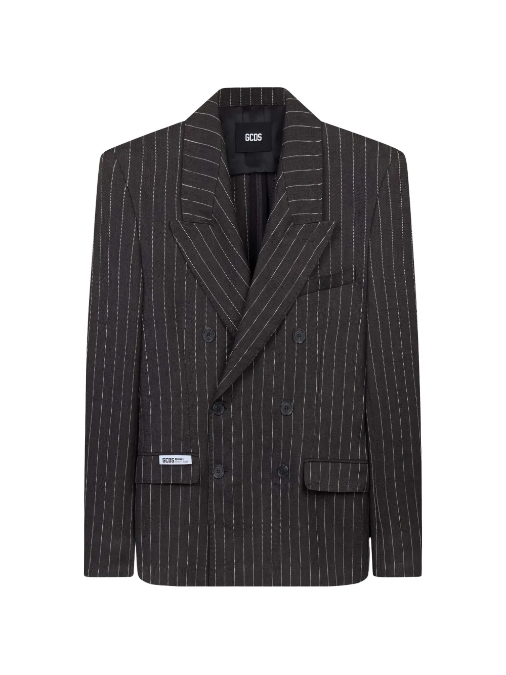 GCDS pinstriped double-breasted blazer - Gris GCDS pinstriped double-breasted blazer - Gris