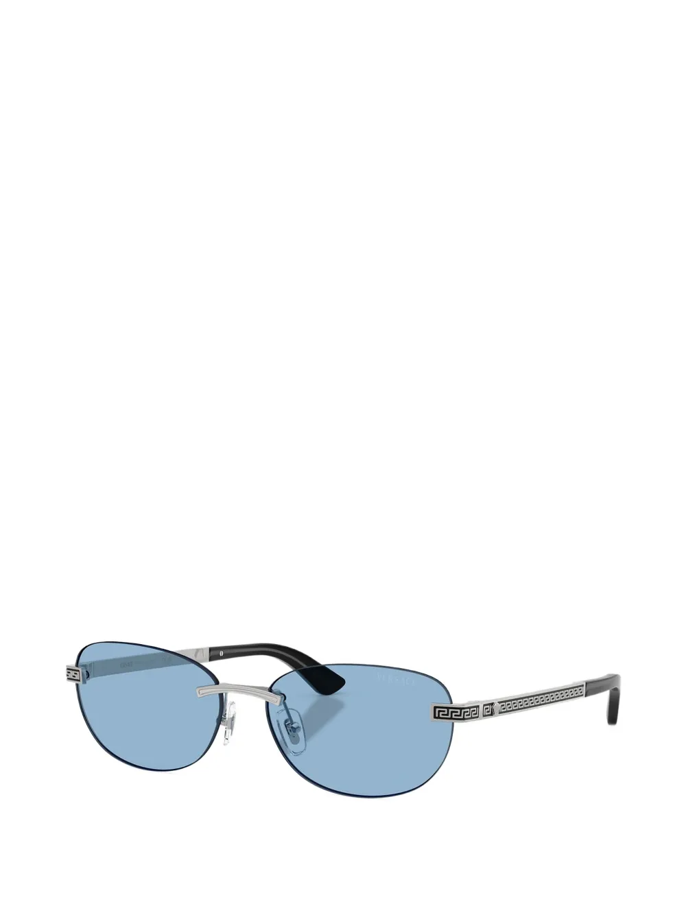 Versace Eyewear Zonnebril met randloos montuur Zilver