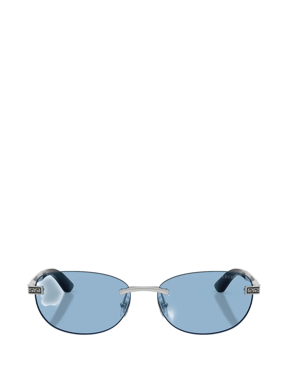 Versace Eyewear Zonnebril met randloos montuur Zilver