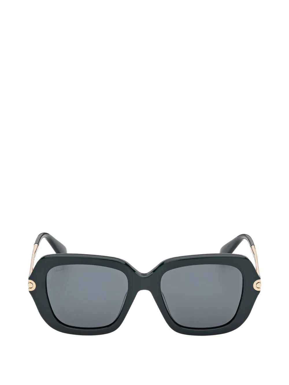 Max Mara Eyewear Sonnenbrille mit eckigem Gestell - Grün
