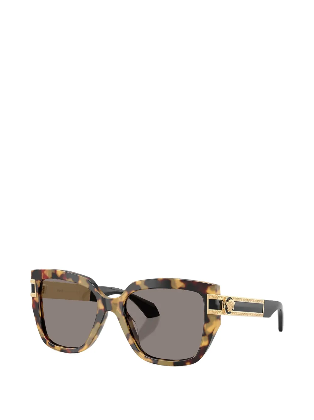 Versace Eyewear Zonnebril met vierkant montuur Bruin