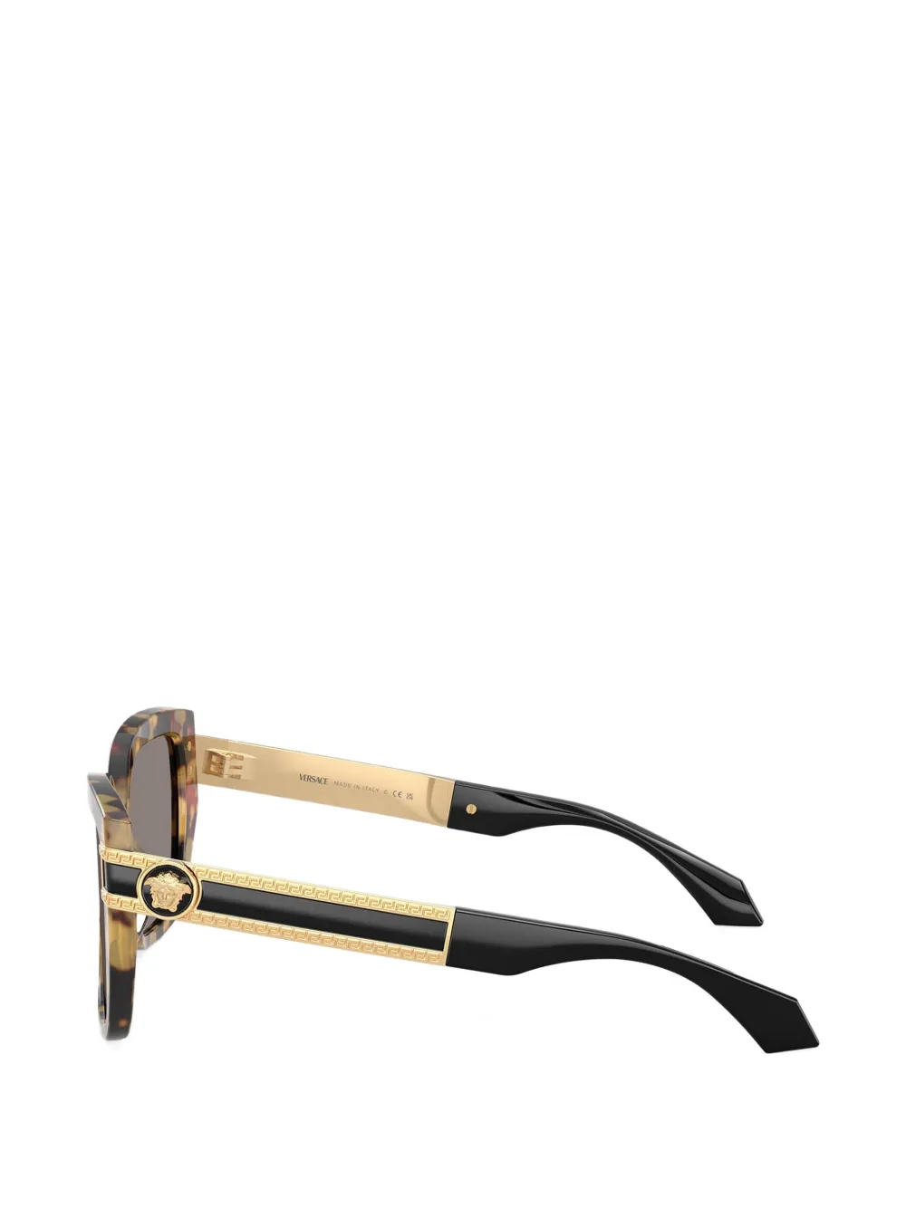 Versace Eyewear Zonnebril met vierkant montuur Bruin