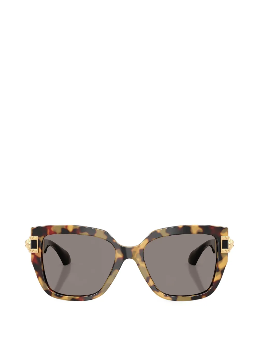 Versace Eyewear Zonnebril met vierkant montuur Bruin