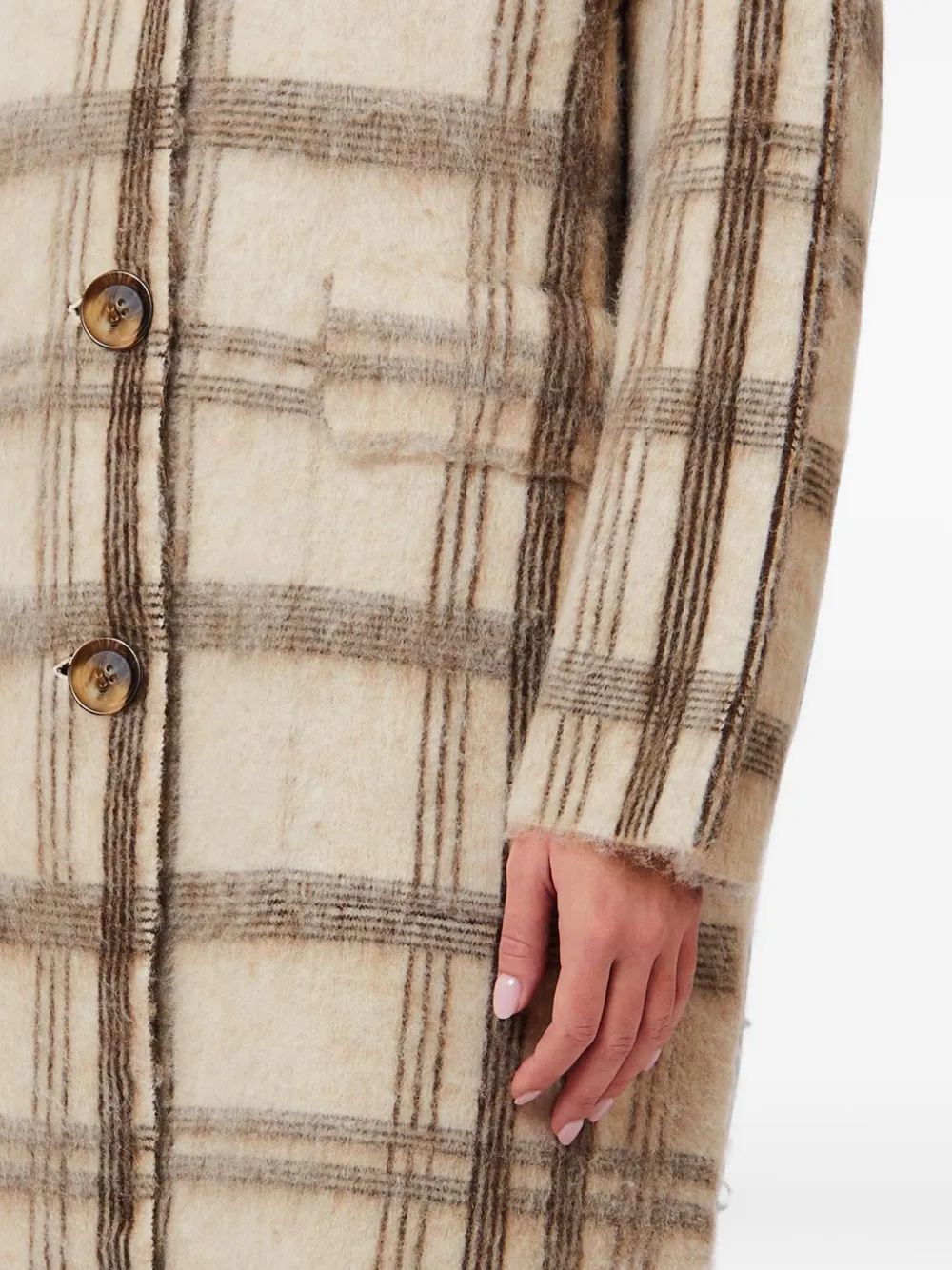 LIU JO Gebreide jas met geborsteld jacquard Beige