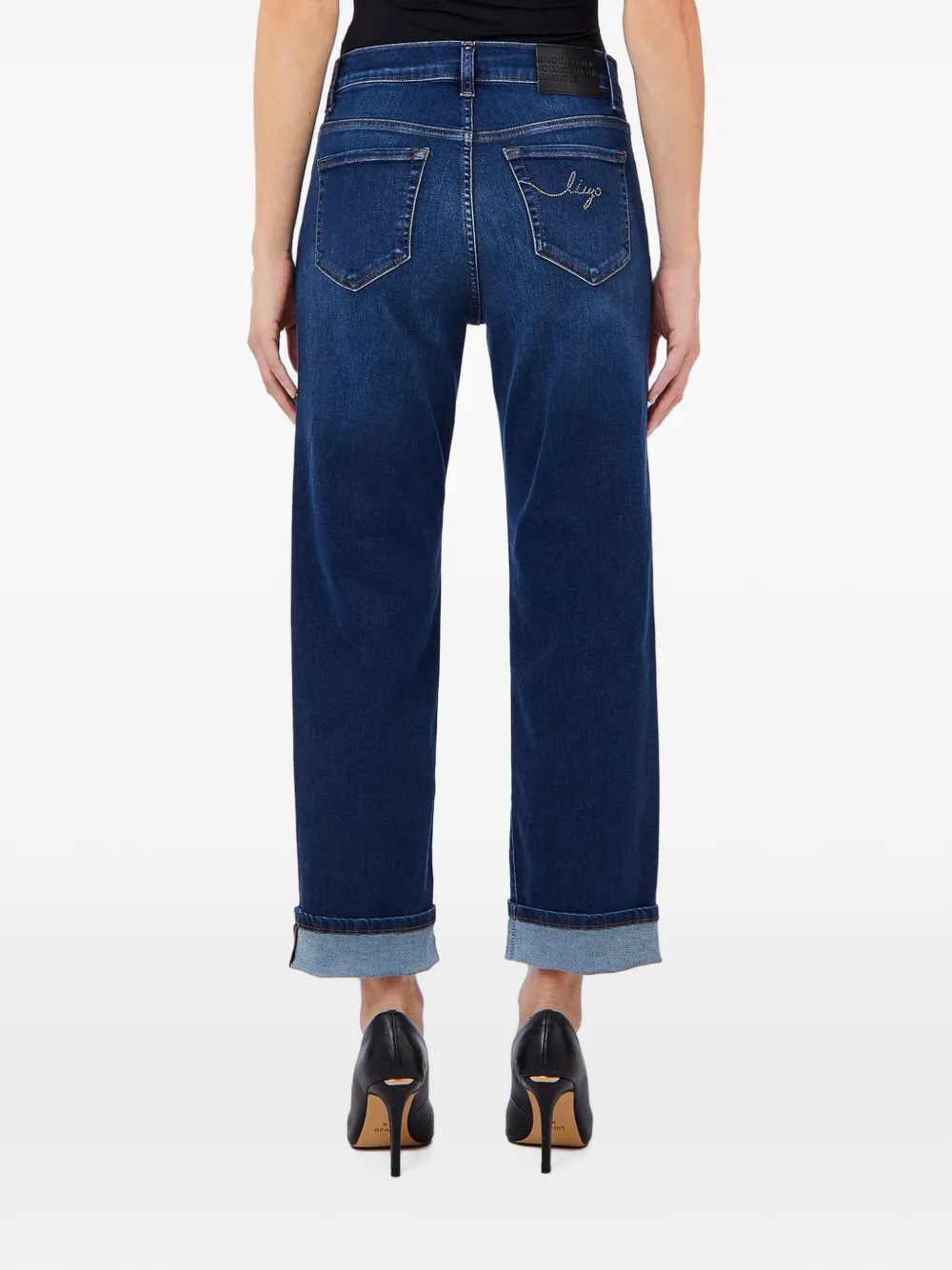 LIU JO Jeans met omgeslagen pijpen Blauw