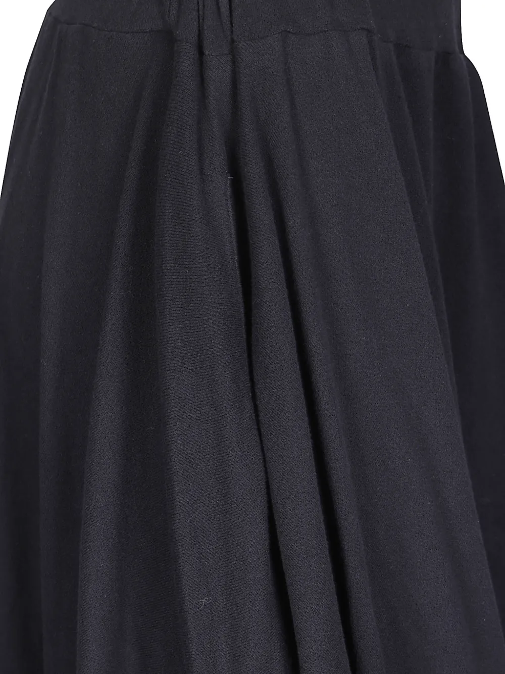 Yohji Yamamoto draped asymmetric maxi skirt Zwart