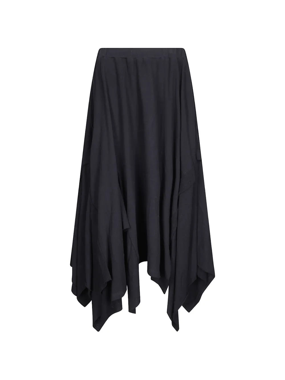 Yohji Yamamoto draped asymmetric maxi skirt