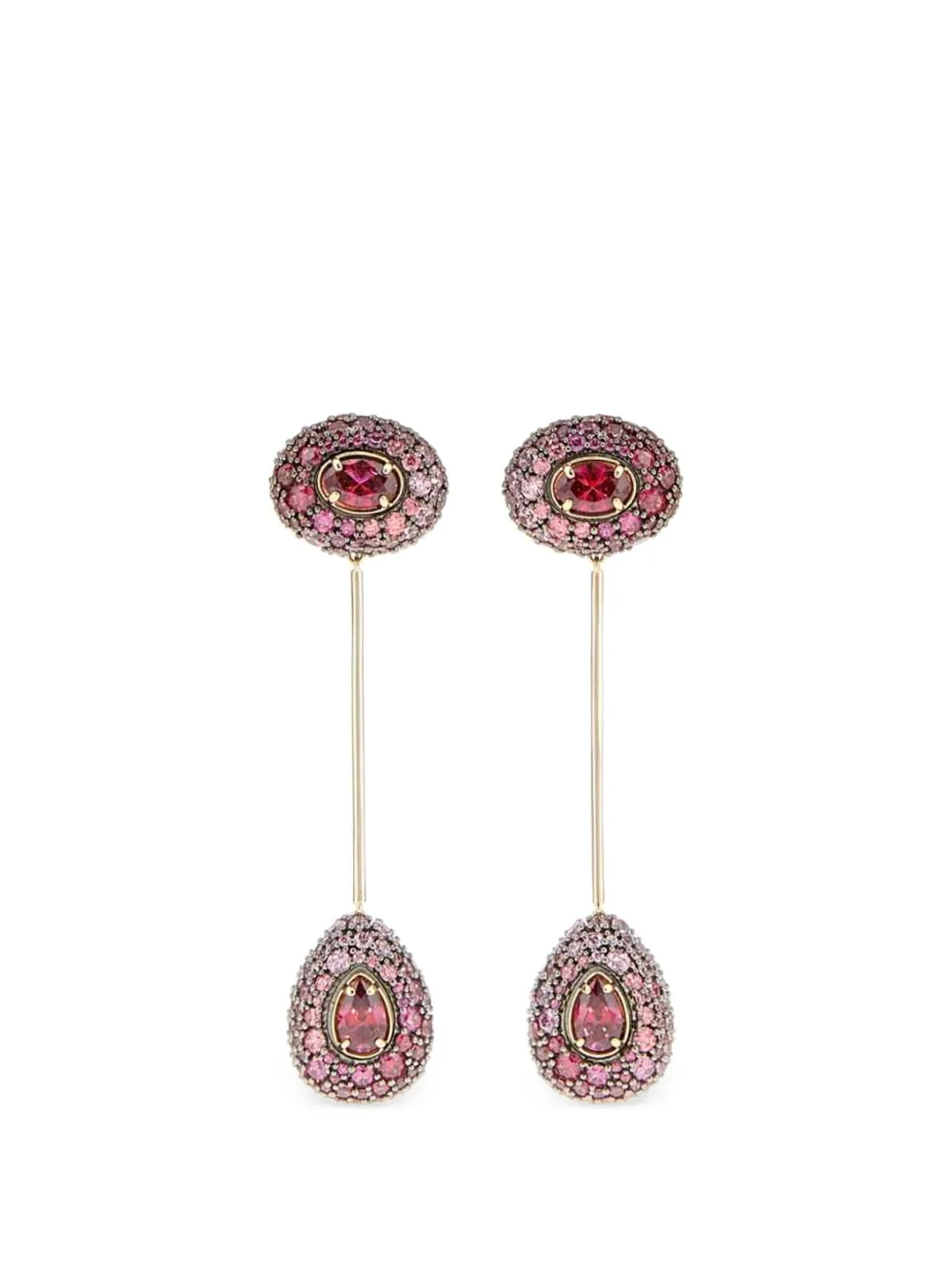 Swarovski Sublima crystal-embellished drop earrings - Oro