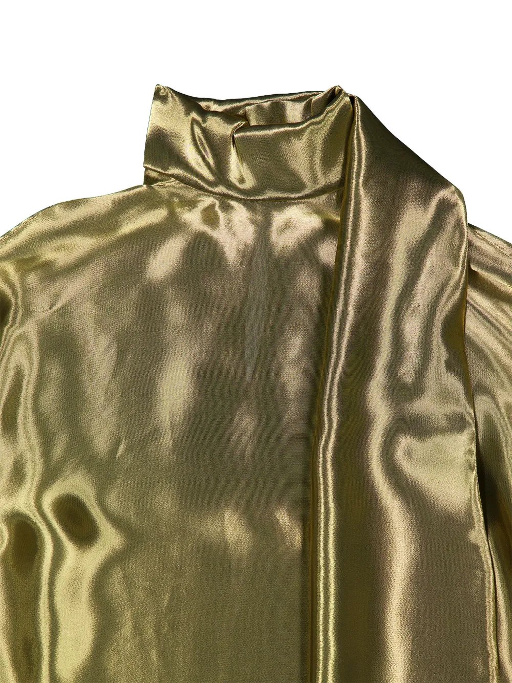 Ferragamo Liquid lamé blouse Goud