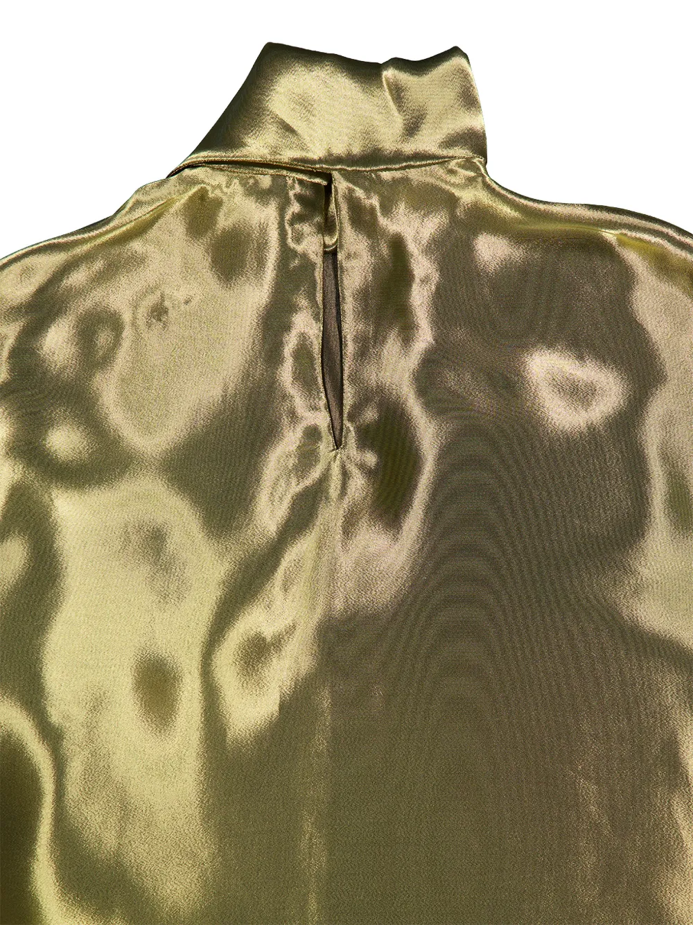 Ferragamo Liquid lamé blouse Goud