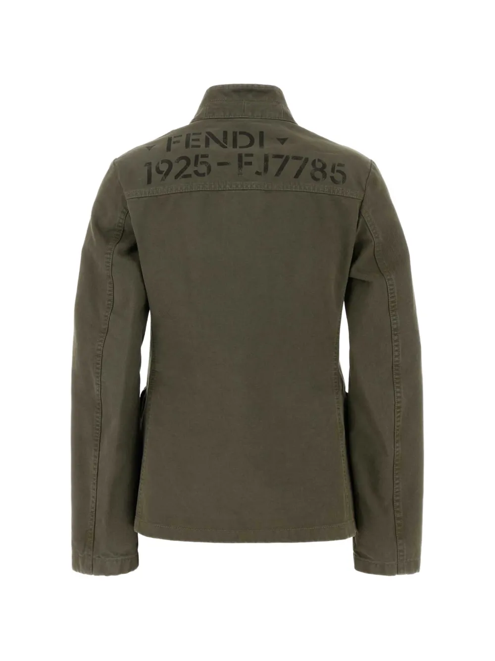 FENDI Drill jack met logo-print Groen